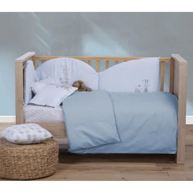 Παπλωματοθήκη Βρεφική 110x150 Nef-Nef Homeware Basic L. BLUE