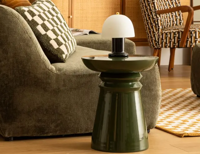 Τραπεζάκι Βοηθητικό Jaya Atmosphera με διαστάσεις 38x43cm - Green 197799B 3