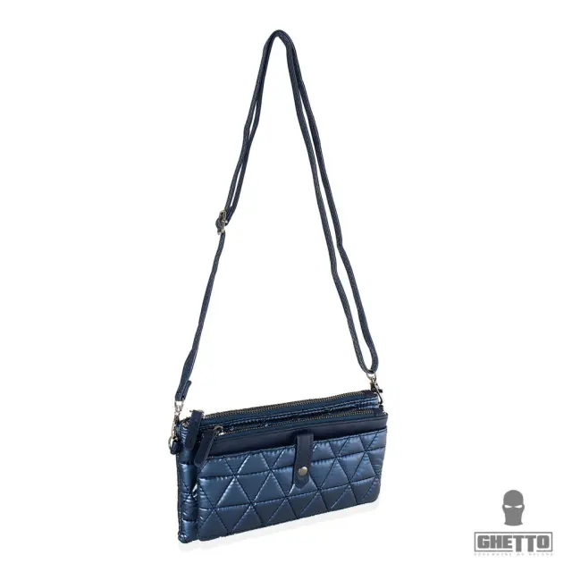 Ghetto Quilted Crossbody Bag | Minimal Everyday Luxury Blue