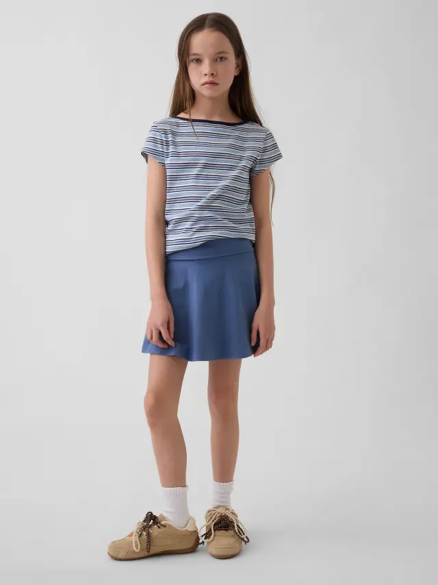 Παιδικό Foldover Σορτς Φούστα Bainbridge blue - S