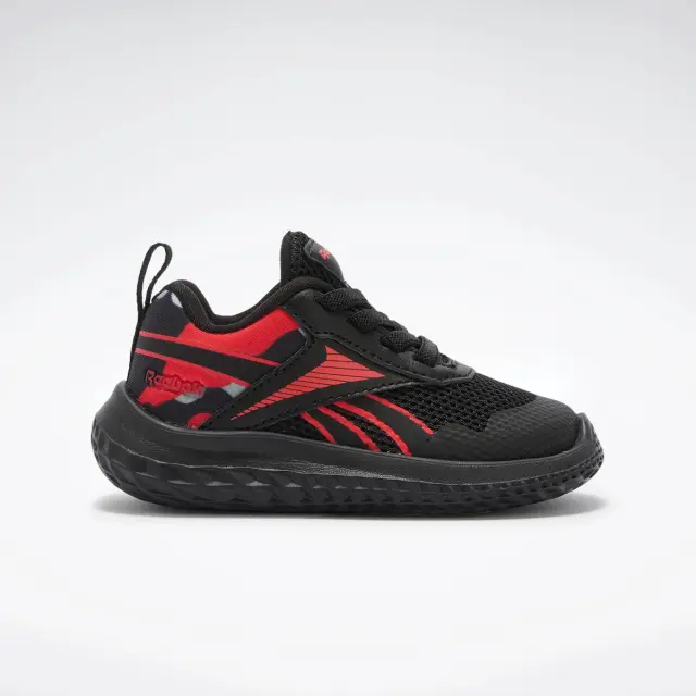 Reebok Rush Runner 5 Elastic Lace Infant Black/Red Bebe 100209188 - 24