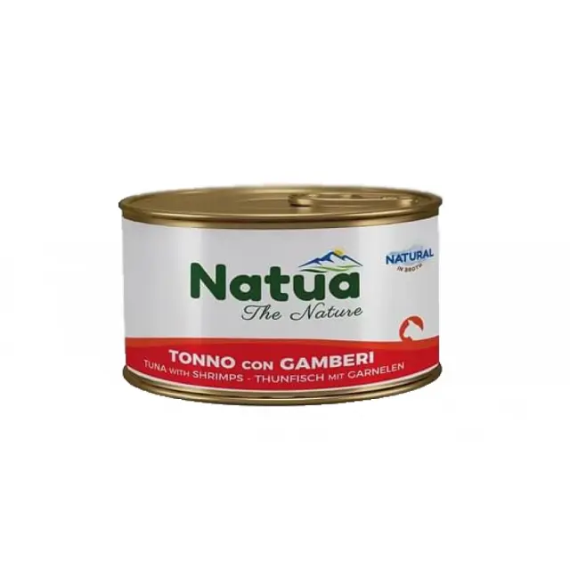 Natua Adult Tuna & Shrimps Κονσέρβα για Γάτες με Τόνο & Γαρίδες 85gr