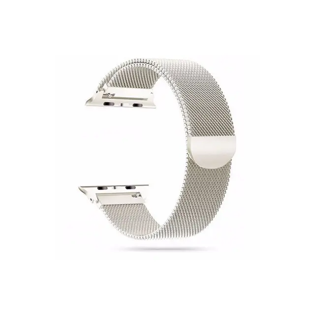Tech-Protect Milanese Band Apple Watch 4 / 5 / 6 / 7 / 8 / 9 / SE / ULTRA 1 / 2 (42 / 44 / 45 / 49mm) Starlight
