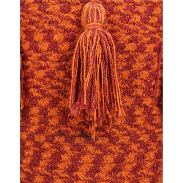 Καλάθι Κόκκινο Βαμβακερό 25x25x25cm Σετ 3Τμχ 3