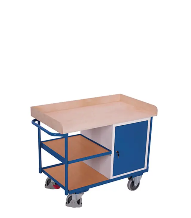 Variofit sw-600.610 Πάγκος Εργασίας Κινητός 3 Επιπέδων για Φορτίο Βάρους ως 400kg 2