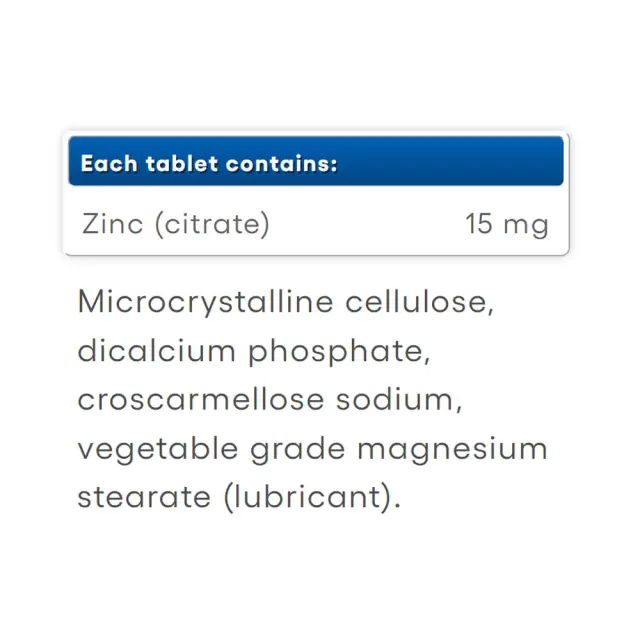 Natural Factors Zinc Citrate 15 mg 2