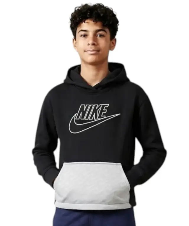 Nike - Παιδική Μπλούζα Φούτερ Kids Zip-Up 36I265-023 Μαύρο - 4 ετών