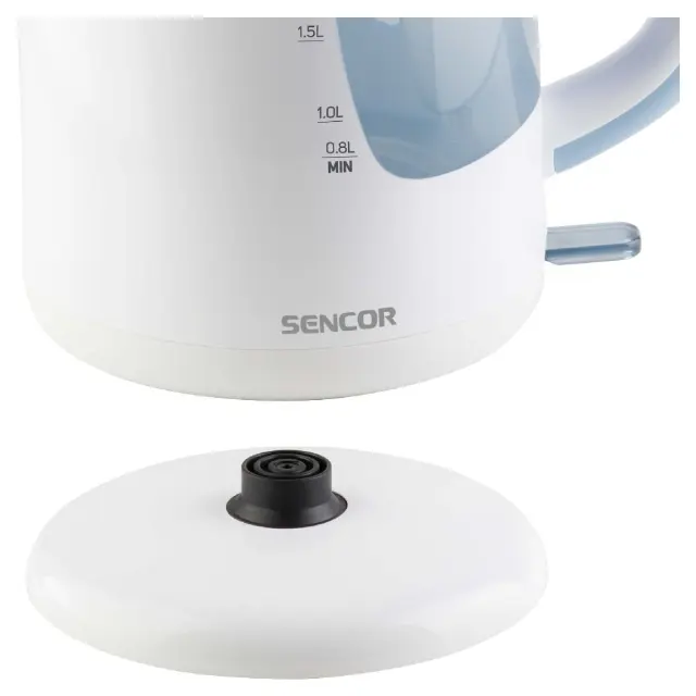 Βραστήρας Sencor SWK 2510WH 2.5lt 2200W με Διπλή Ένδειξη Στάθμης και Πλαστικό Σώμα Λευκός 3