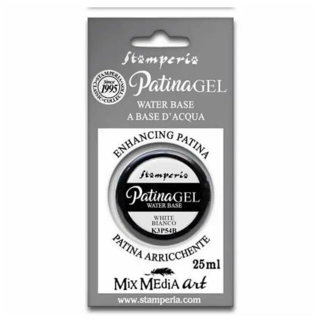 Patina Gel, White, 25ml, Stamperia