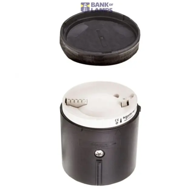 Harmony XVB, Base unit + cover for modular tower lights, plastic, black, Ø70, bottom entry, side cable entry