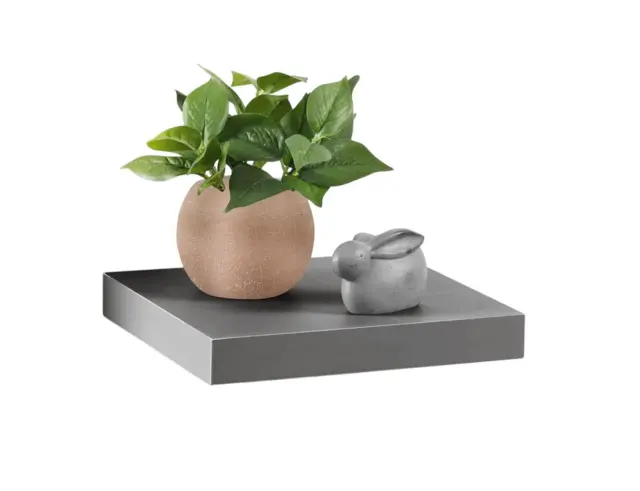 Ράφι Τοίχου Homea με διαστάσεις 25x22.8x3.4cm - Antracite Grey 6RAN790GR