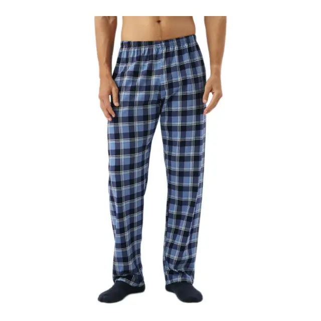 Minerva Ανδρικό Παντελόνι Πυτζάμας Καρό, Χρώμα Plaid Marin 2
