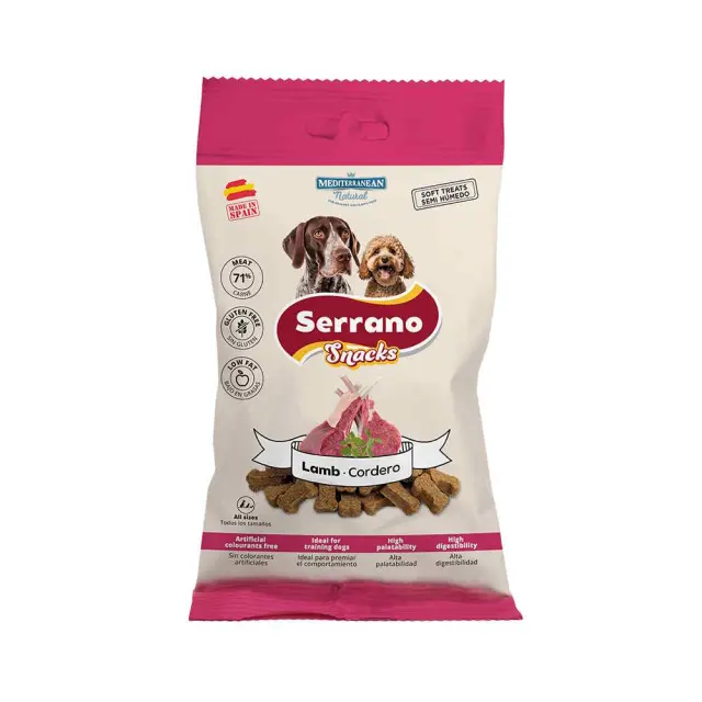 Mediterranean Serrano Snacks Lamb Λιχουδιά για Σκύλους 100gr Μονόχρωμο