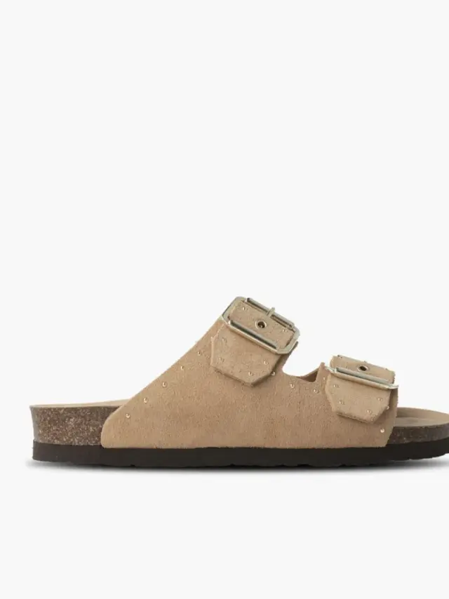 Genuins Πέδιλα Γυναικείο δέρμα suede Καφέ GEN/HONOLULU LEAD G105591 ALMOND 3