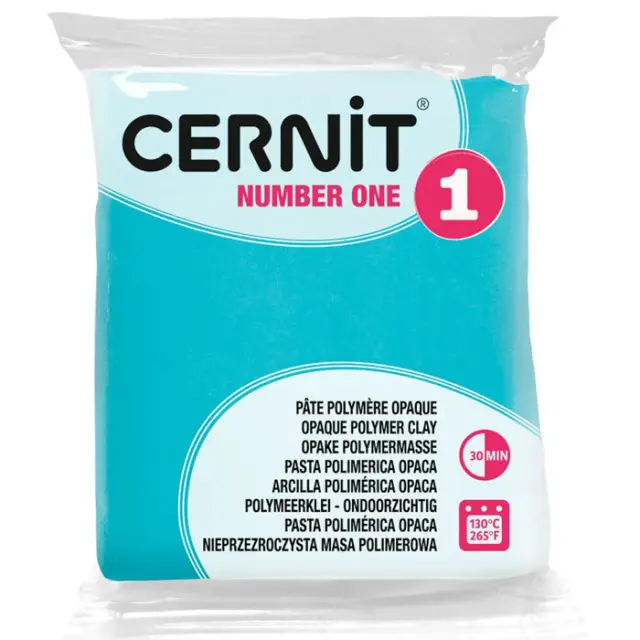 Πολυμερικός Πηλός Cernit Number One No676 - Turquoise Green - 56gr