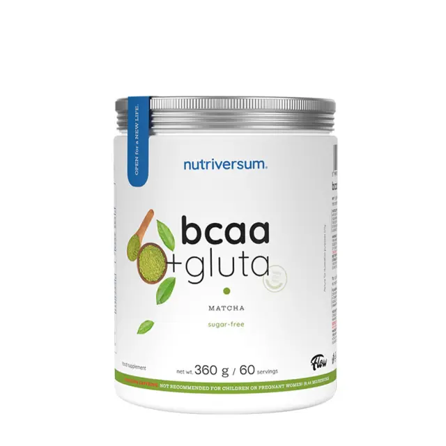 Nutriversum BCAA + GLUTA Sugar Free Matcha, 360 g
