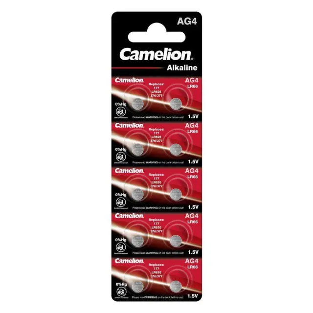 Camelion AG4 LR66 1.5V αλκαλικές μπαταρίες ρολογιών 10τμχ