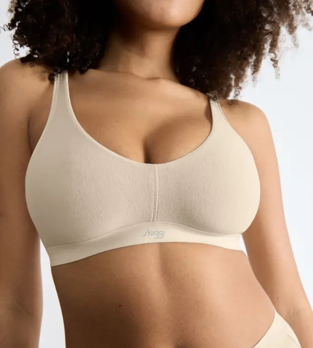 Sloggi Σουτιέν Ever Ease Soft Bra Χωρίς Μπανέλα Μπεζ της Άμμου 2