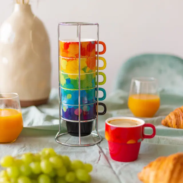 Pylones Σετ 6 Φλυτζάνια Καπουτσίνο (220ml): Café Cino des Artistes 2