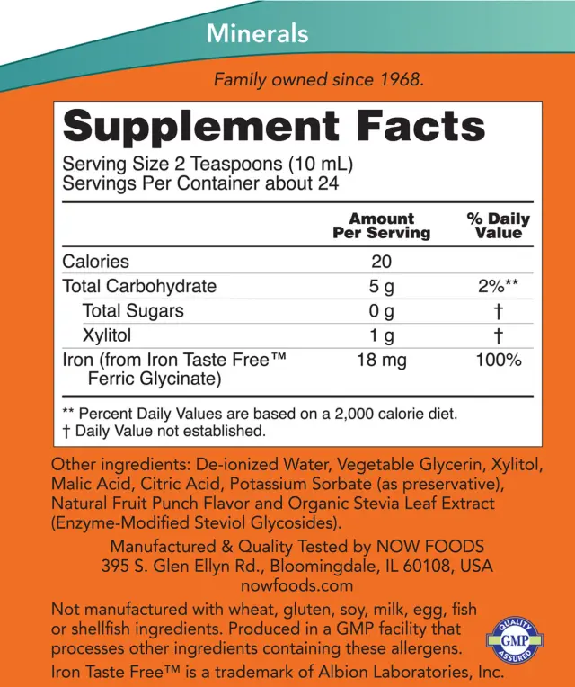 Now Foods Iron Liquid 2