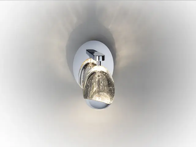 ROCIO WALL LAMP 1L CHROME φωτιστικό απλίκα Χρώμιο 3