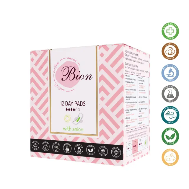 Bion Day Pads with Anion 12pcs
