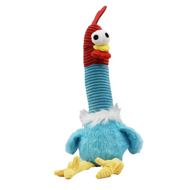 Kowloon Παιχνίδι Σκύλου Pluch Funny Chicken Μονόχρωμο