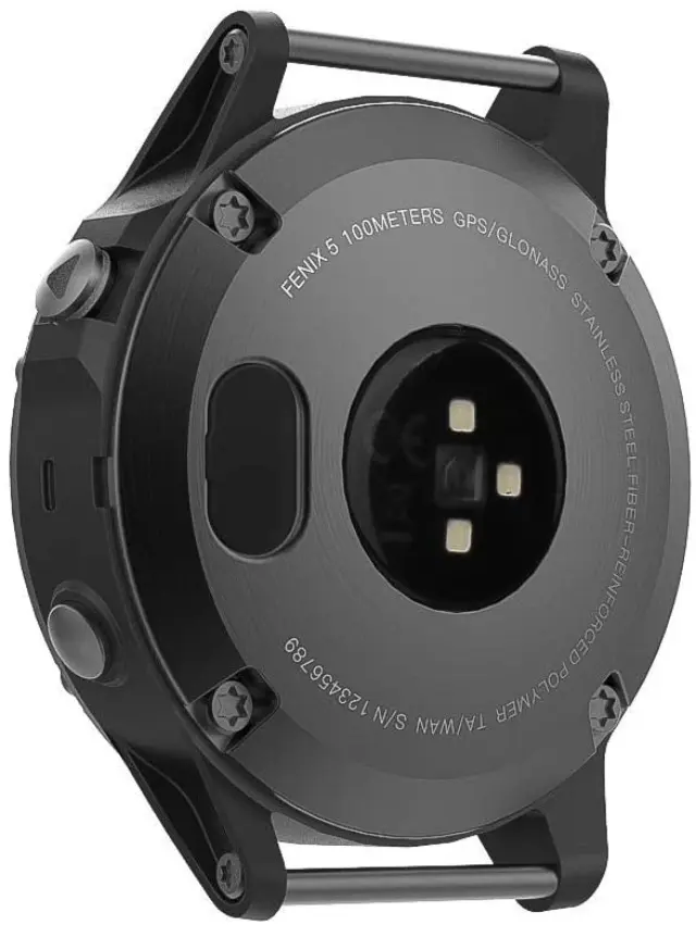 Silicone Anti-Dust Plug για Garmin Fenix Watches - Black OEM 3