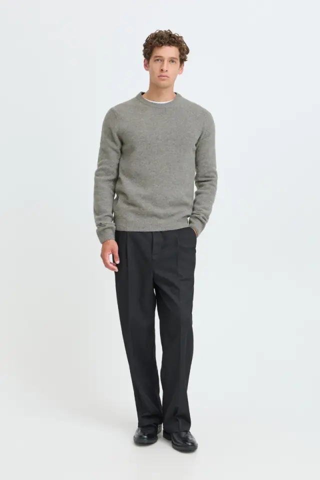 Casual Friday KARL Ανδρικό Μάλλινο Πλεκτό – Grey Melange - XXL 3