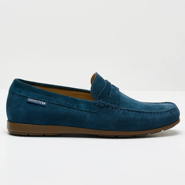 Mephisto Μοκασίνια-Loafers Ανδρικό δέρμα Nubuck Μπλέ MEP/ALYON MULBERRY