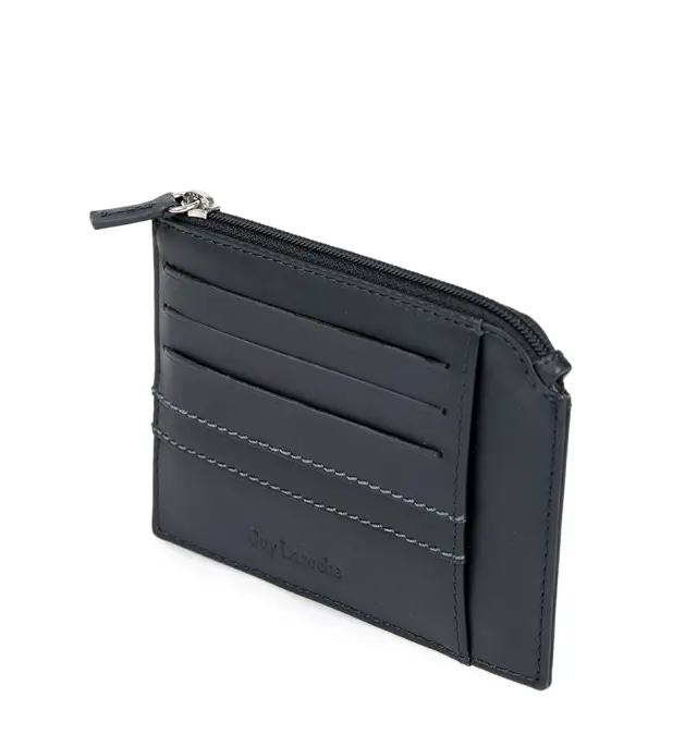 Καρτοθήκη δερμάτινη GUY LAROCHE 37310 Μπλε 3