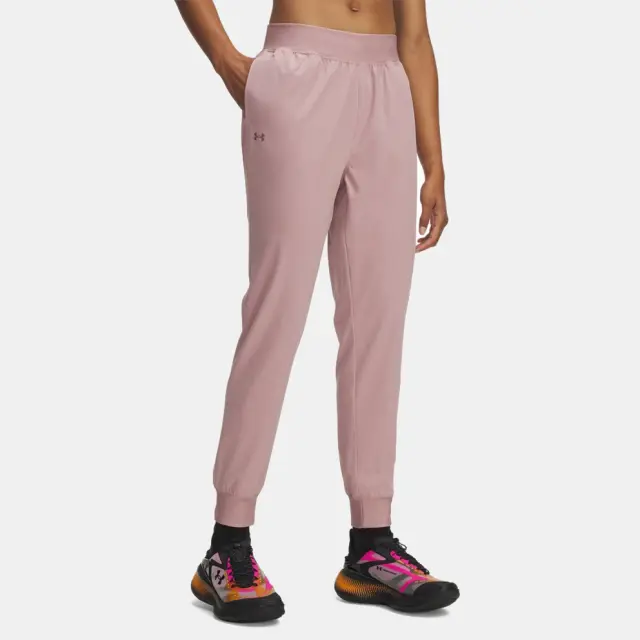 Under Armour Women's ArmourSport High Rise Woven Pant Ροζ 1382727-673 (Under Armour) - Large