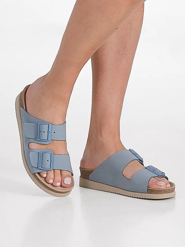 Mephisto Πέδιλα Γυναικείο δέρμα Nubuck Μπλέ MEP/HESTER SKY BLUE - 36 2