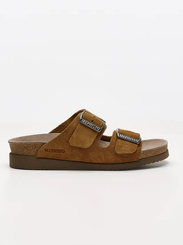 Mephisto Πέδιλα Γυναικείο δέρμα Nubuck Καφέ MEP/HESTER TOBACCO 3