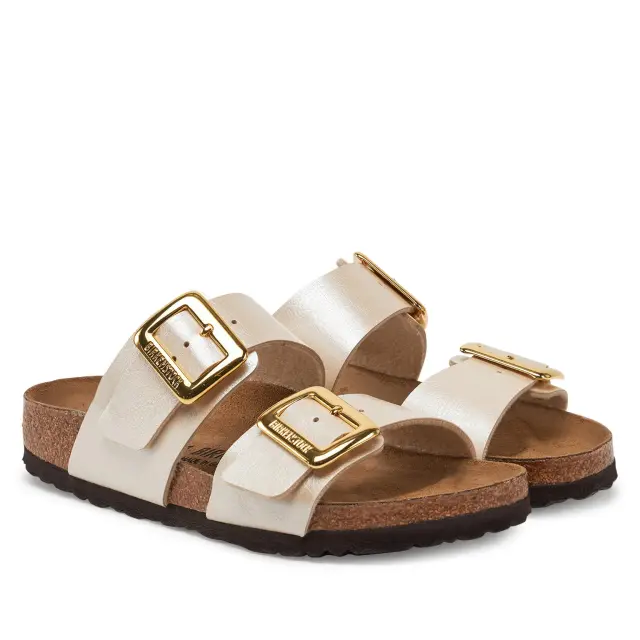 Γυναικεία Ανατομικά Σανδάλια Birkenstock Sydney 1029492 Pearl White Narrow Fit Άσπρο - 37 2