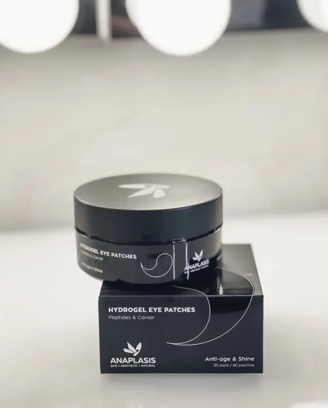 ANAPLASIS Hydrogel Black Eye Patches Anti-Age & Shine Συσφικτική Μάσκα Ματιών με Πεπτίδια και Χαβιάρι 60τμχ 2