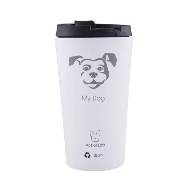 Eco Life Coffee Thermos Λευκό My Dog 370ml Λευκό