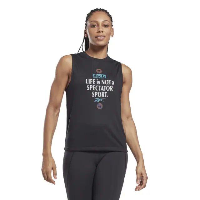 REEBOK TE GRAPHIC TANK-ATHLETE - XXL
