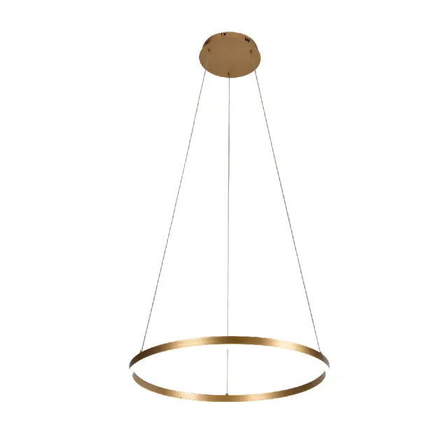 Inlight Κρεμαστό φωτιστικό LED 36W 3CCT (by switch on base) D:80cm (6095-AB-Silver)