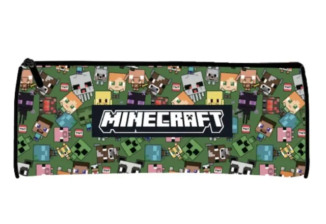Κασετίνα Βαρελάκι Minecraft Characters triple pencil case