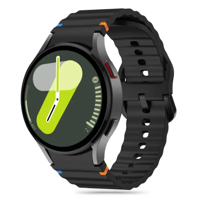 Tech-protect Silicone Sport Samsung Galaxy Watch 4 / 5 / 5 Pro / 6 / 7 / Fe Black