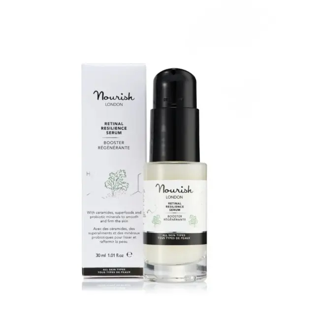 Nourish London Retinal Resilience Serum με Ceramides & Hyaluronic Acid – Βιολογικός ορός προσώπου με retinal, ceramides και υαλουρονικό οξύ