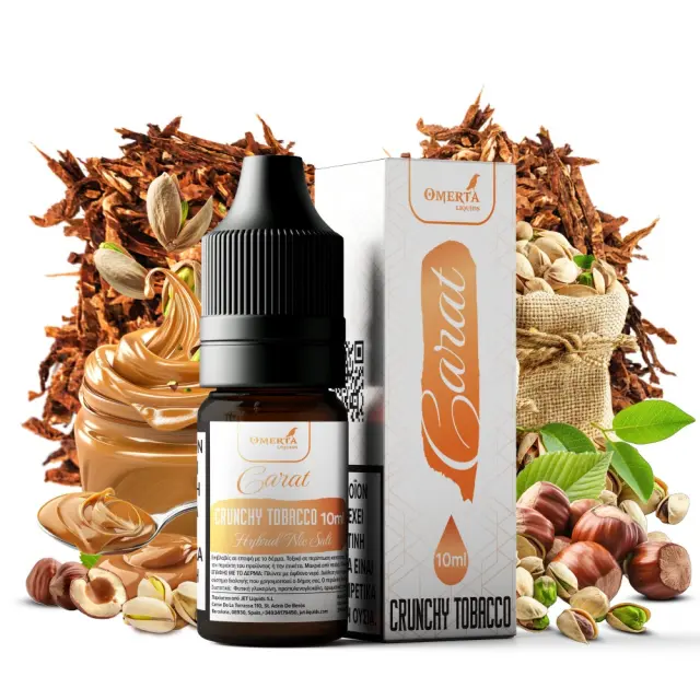 Crunchy Tobacco 10ml Hybrid Nic Salt - Carat by Omerta 20mg