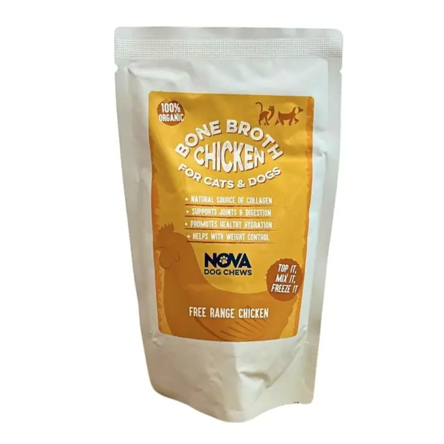 Nova Dog Chews Ζωμός Από Κόκκαλα Κοτόπουλου 230ml Μονόχρωμο