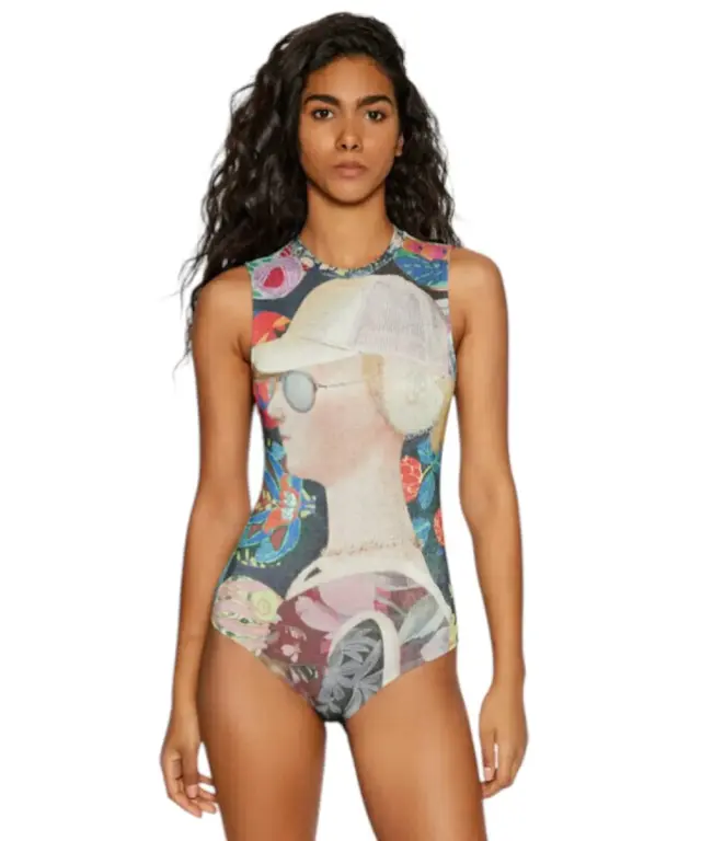 Desigual - Γυναικείο Κορμάκι Verde 22SWTKB2-2000 Πράσινο - XL 3