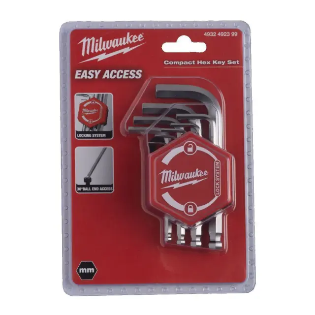 Milwaukee 4932492399 - SET COMPACT ALLEN ΜΠΙΛΙΑΣ 9ΤΜΧ MW 2
