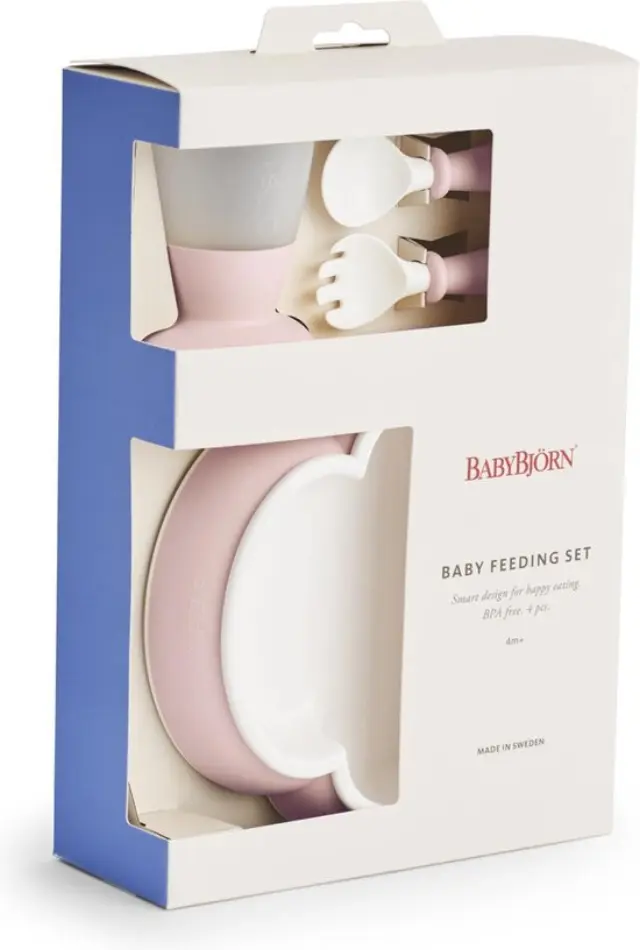 BabyBjorn Baby Feeding Set - Powder pink 7317680781642