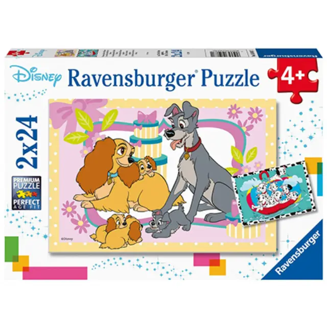 Ravensburger Παζλ 2X24 Τεμ. Σκυλιά Της Disney 05087
