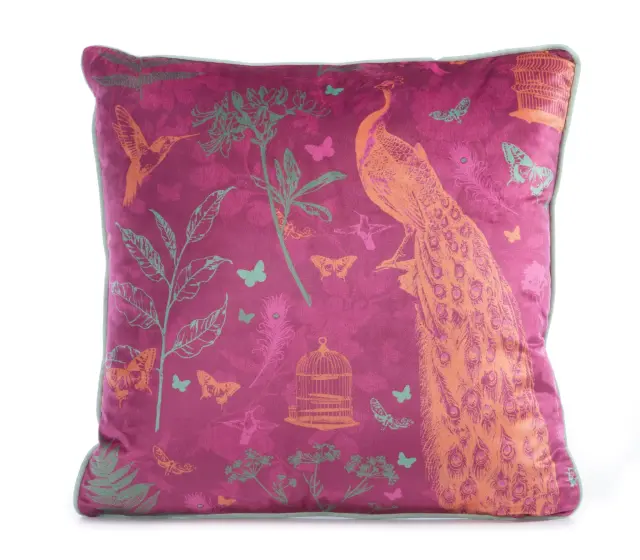 ΔΙΑΚΟΣΜΗΤΙΚΟ ΜΑΞΙΛΑΡΙ BIRDS OF PARADISE 45Χ45 NEF-NEF HOMEWARE FUCHSIA