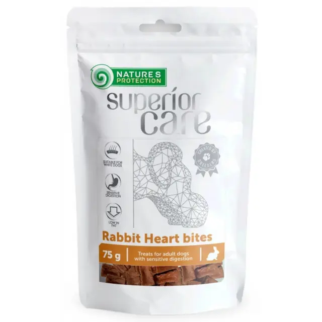 Nature s Protection Superior Care Rabbit Heart Bites Λιχουδιές Σκύλου με Κουνέλι 75gr